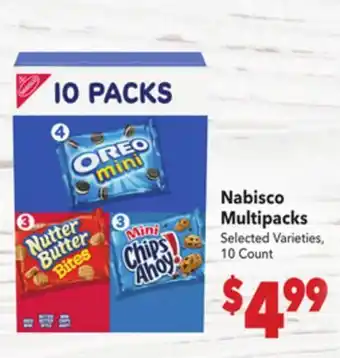 Vallarta Supermarkets Nabisco Multipacks offer