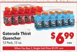 Vallarta Supermarkets Gatorade Thirst Quencher offer