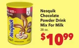 Vallarta Supermarkets Nesquik Chocolate Powder Drink Mix For Milk offer
