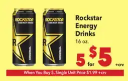 Vallarta Supermarkets Rockstar Energy Drinks offer
