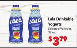 Vallarta Supermarkets Lala Drinkable Yogurts offer