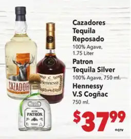 Vallarta Supermarkets Cazadores Tequila Reposado offer