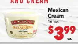 Vallarta Supermarkets Mexican Cream offer