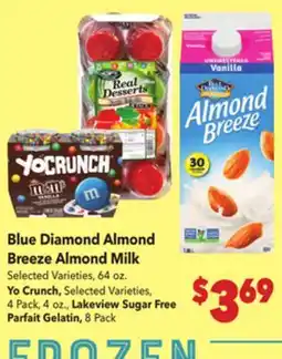 Vallarta Supermarkets Blue Diamond Almond Breeze Almond Milk offer