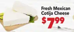 Vallarta Supermarkets Fresh Mexican / Cotija Cheese offer