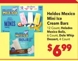 Vallarta Supermarkets Heldos Mexico Mini Ice Cream Bars offer