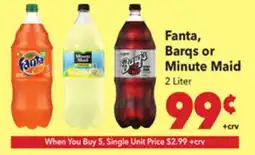 Vallarta Supermarkets Fanta, Barqs or Minute Maid offer