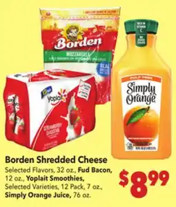 Vallarta Supermarkets Borden Shredded Cheese offer