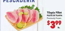 Vallarta Supermarkets Tilapia Fillet / FILETE DE TILAPIA offer