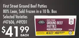 Smart & Final First Street Ground Beef Patties offer
