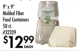 Smart & Final 9 x 9 Molded Fiber Food Containers offer