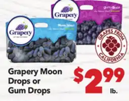 Vallarta Supermarkets Grapery Moon Drops or Gum Drops offer