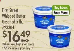 Smart & Final First Street Whipped Butter Unsalted offer