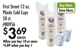 Smart & Final First Street 12 oz. Plastic Cold Cups offer