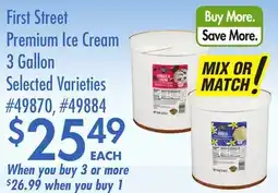 Smart & Final First Street Premium Ice Cream offer