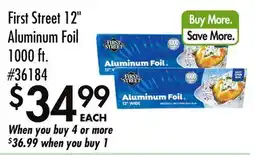 Smart & Final First Street 12 Aluminum Foil 1000 ft offer
