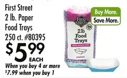 Smart & Final First Street 2 lb. Paper Food Trays offer