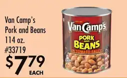 Smart & Final Van Camp's Pork and Beans offer