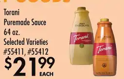 Smart & Final Torani Puremade Sauce offer