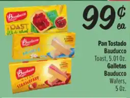 El Super Bauducco Toast, 5.01 Oz. Bauducco Wafers,5 Oz offer