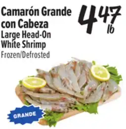 El Super Large Head-On White Shrimp offer