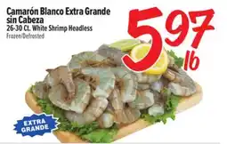 El Super 26-30 Ct. White Shrimp Headless offer