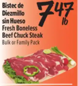 El Super Fresh Boneless Beef Chuck Steak offer