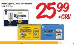 El Super Modelo Especial, Corona Extra o Pacifico offer