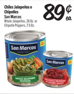 El Super Whole Jalapeños, 26 Oz. o Chipotle Peppers, 7.5 Oz offer