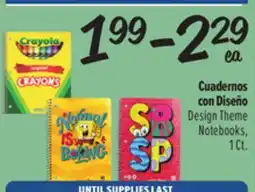 El Super Design Theme Notebooks offer