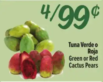 El Super Green or Red Cactus Pears offer