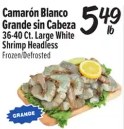 El Super 36-40 Ct. Large White Shrimp Headless offer