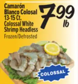 El Super Colossal White Shrimp Headless offer