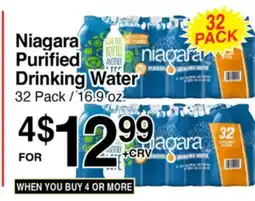 Superior Grocers Niagara Purified Drinking Water offer