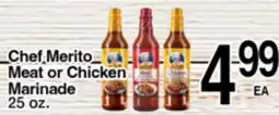 Superior Grocers Chef Merito Meat or Chicken Marinade offer