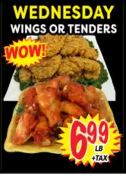 Superior Grocers WINGS OR TENDERS offer