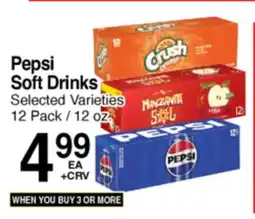 Superior Grocers Pepsi Soft Drinks offer