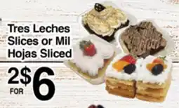 Superior Grocers Tres Leches Slices or Mil Hojas Sliced offer