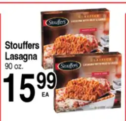 Superior Grocers Stouffers Lasagna offer