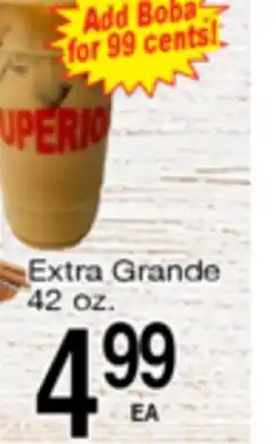 Superior Grocers Agua Frescas Extra Grande offer