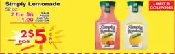 Superior Grocers Simply Lemonade offer