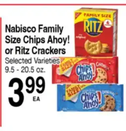Superior Grocers Nabisco Family Size Chips Ahoy! or Ritz Crackers offer