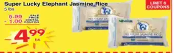 Superior Grocers Super Lucky Elephant Jasmine Rice offer