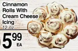 Superior Grocers Cinnamon Rolls With Cream Cheese Icing offer