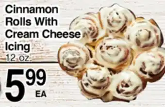 Superior Grocers Cinnamon Rolls With Cream Cheese Icing offer