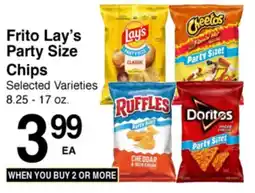 Superior Grocers Frito Lay's Party Size Chips offer