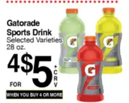Superior Grocers Gatorade Sports Drink offer