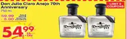 Superior Grocers Don Julio Claro Anejo 70th Anniversary offer
