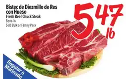 El Super Fresh Bistec de Diezmillo de Res con Hueso offer