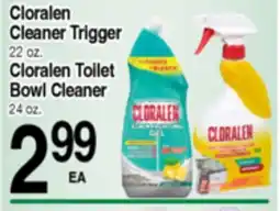 Superior Grocers Cloralen Cleaner Trigger 22 oz. Cloralen Toilet Bowl Cleaner 24 oz offer